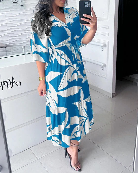 V-neck elegant dress