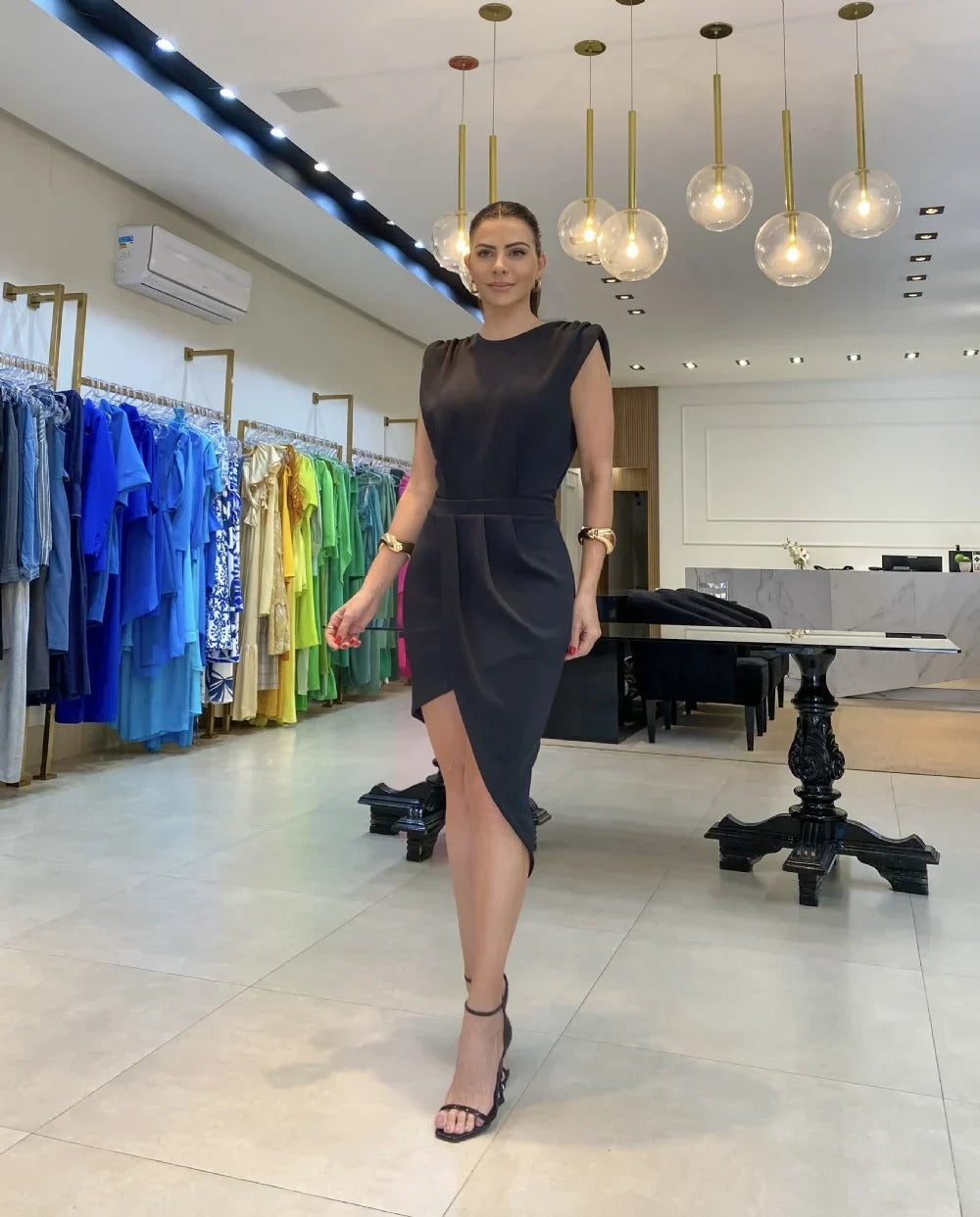 Sophisticated Asymmetrical Dress