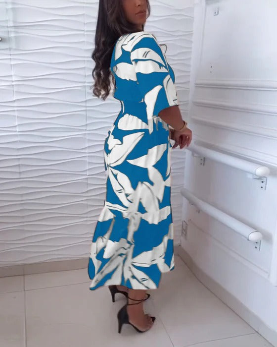 V-neck elegant dress