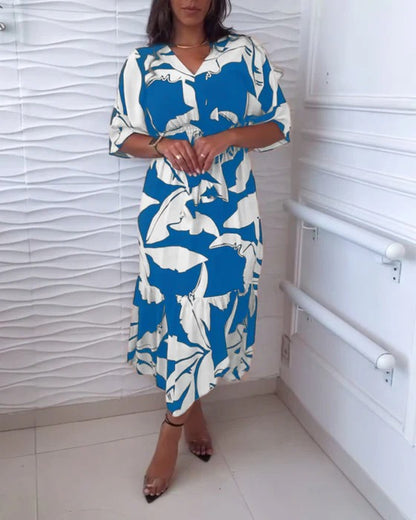 V-neck elegant dress