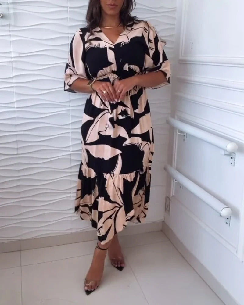 V-neck elegant dress