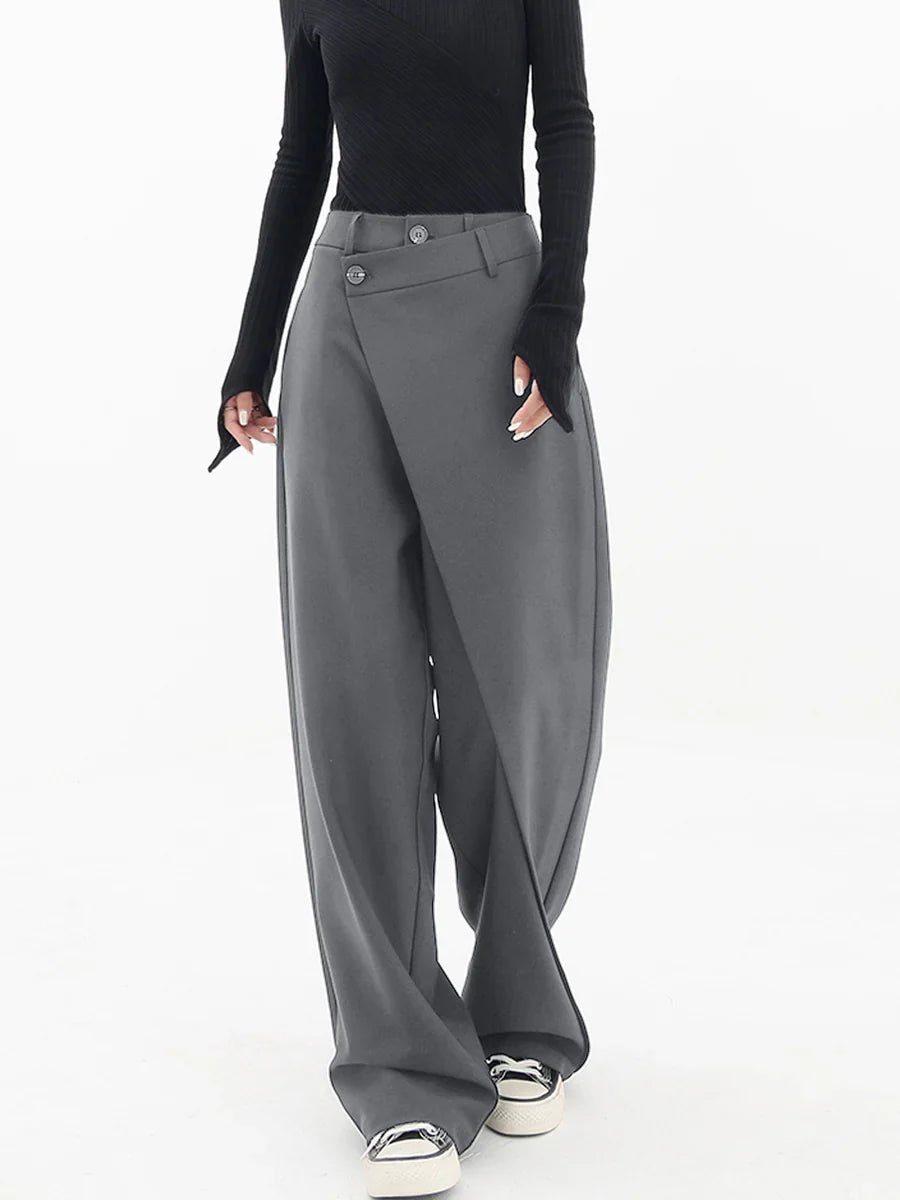 SANTORINI™ - Asymmetrical Buttoned Pants