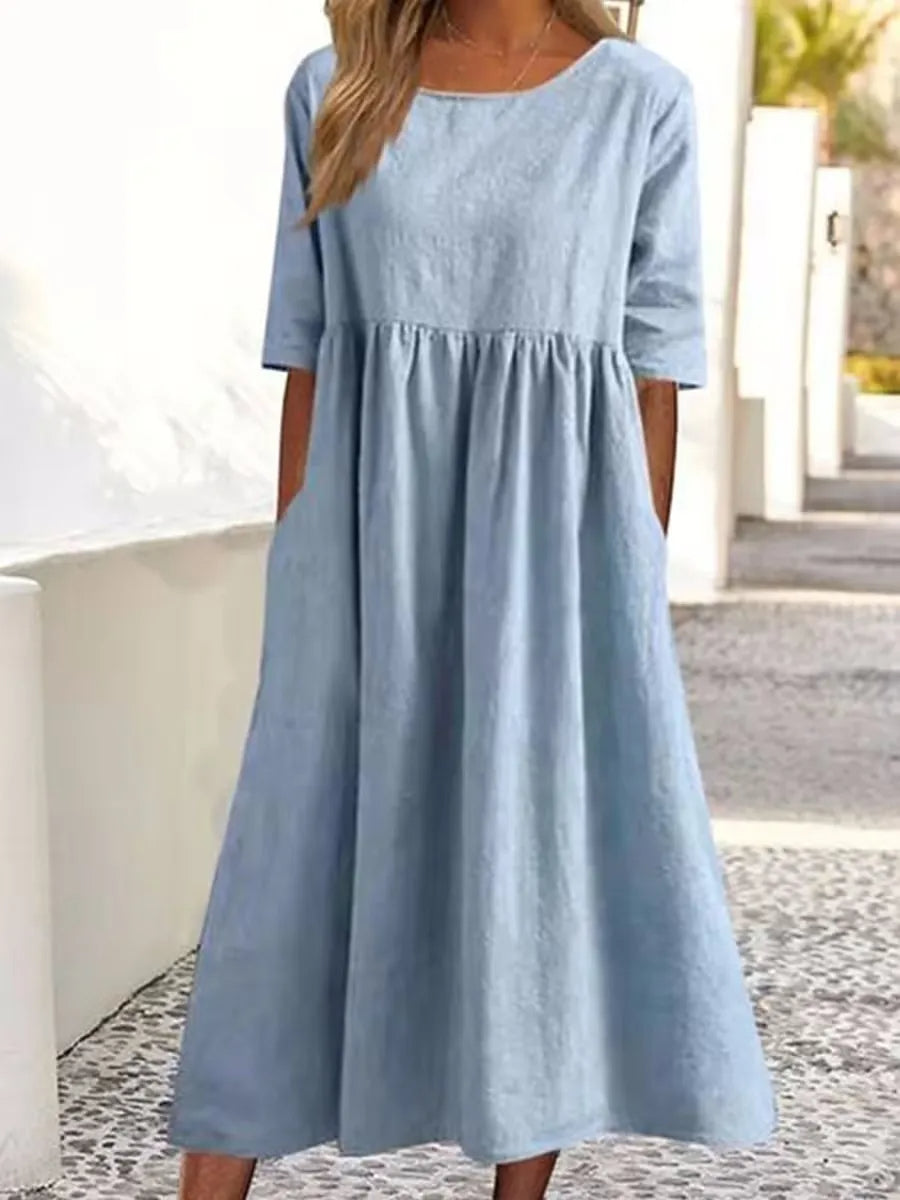 SANTORINI™ - Basic Cotton Dress