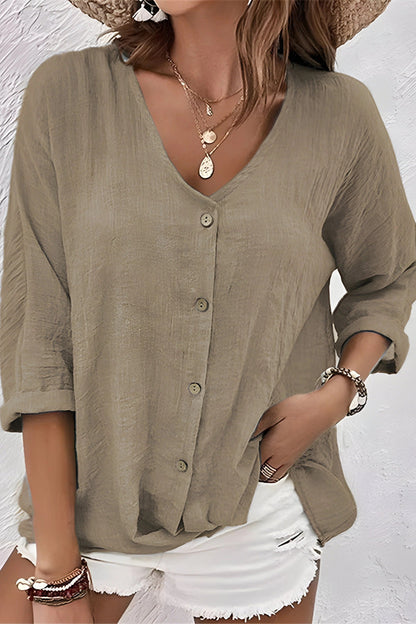 Summer V-neck T-shirt