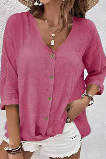 Summer V-neck T-shirt