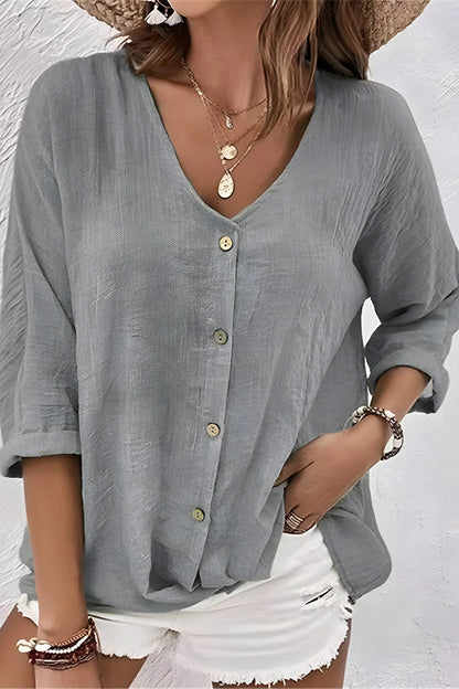 Summer V-neck T-shirt