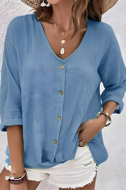 Summer V-neck T-shirt