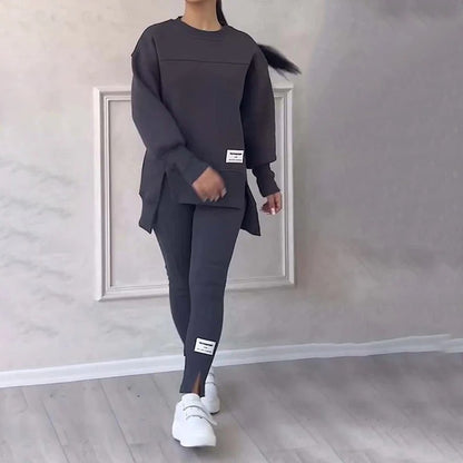 Casual sweatshirt leggings set