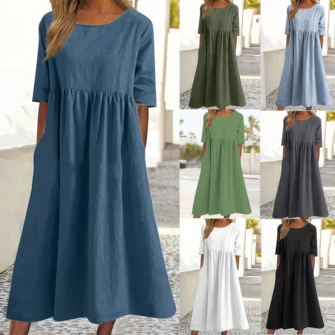 SANTORINI™ - Basic Cotton Dress